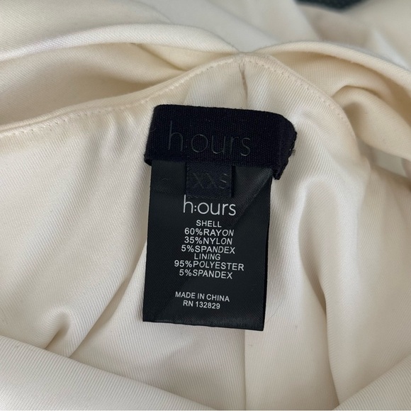 H:OURS Revolve Niles White Twist Cutout Back Halter Dress - Picture 7 of 7